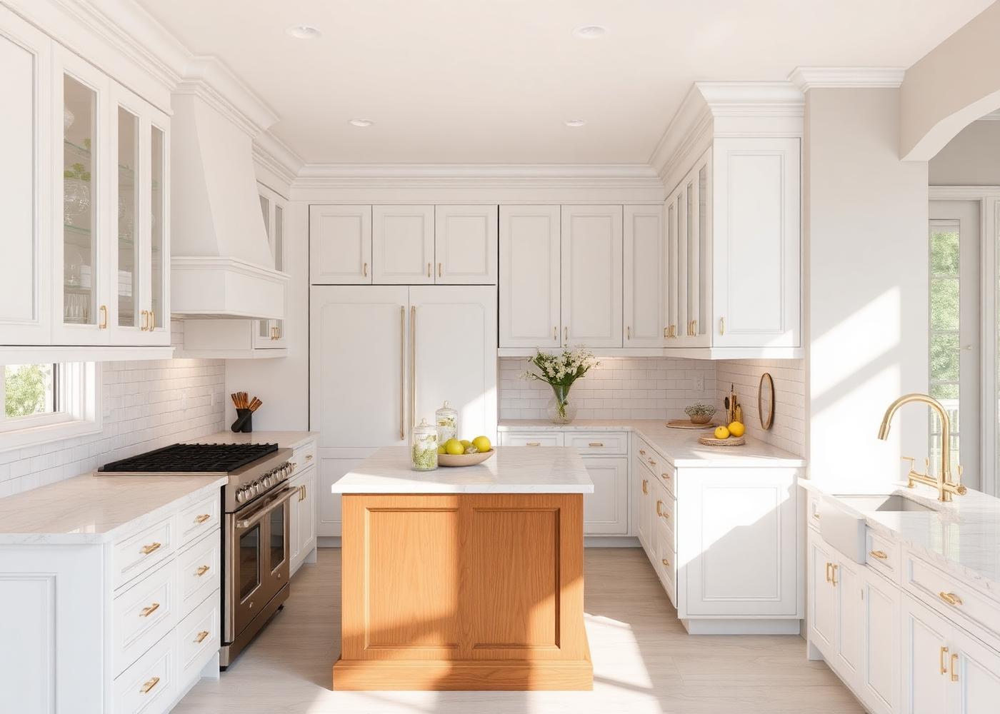 Finished kitchen matching the 3D design